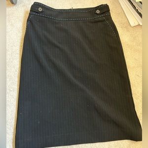 Pinstripe blue suit - skirt and jacket